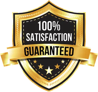 100% satisfaction duct cleaning badge